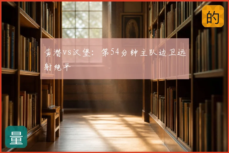 黄潜vs汉堡:第54分钟主队边卫远射绝平